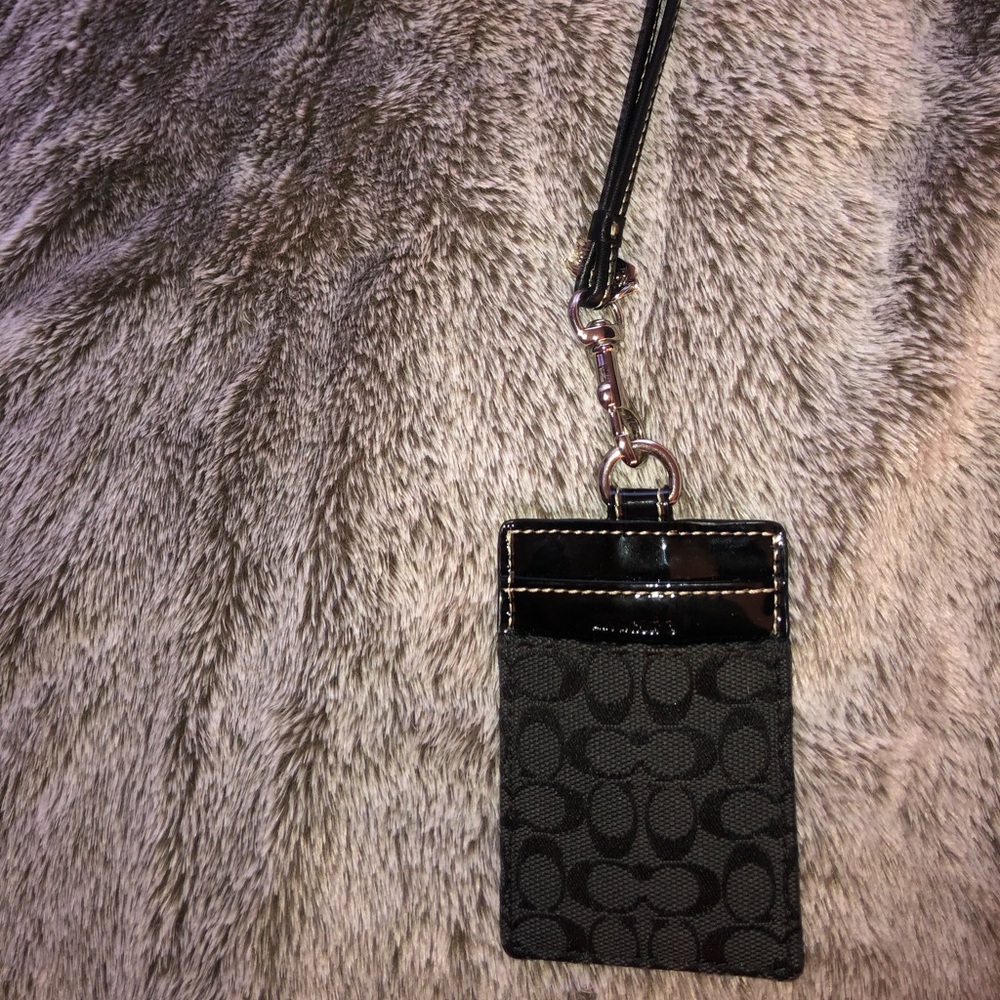 Coach lanyard/card holder